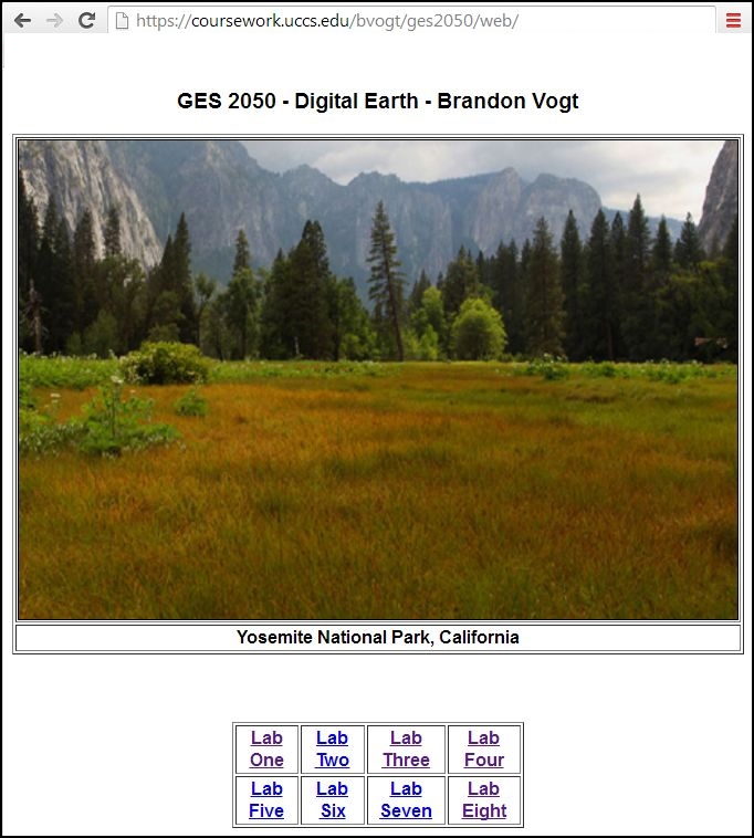 sample GES2050 website