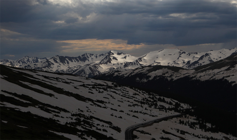 note: this is a lot of snow for early July